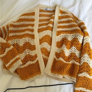 Crochet cardigan & top set